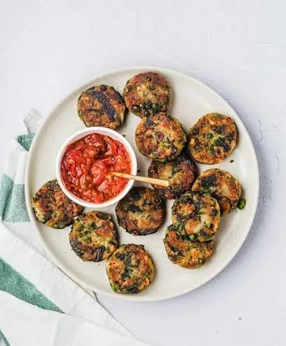 Spinach Tikki Platter (No Onion & Garlic)