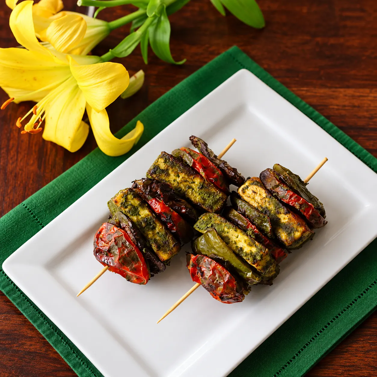 Pudina Paneer Tikka