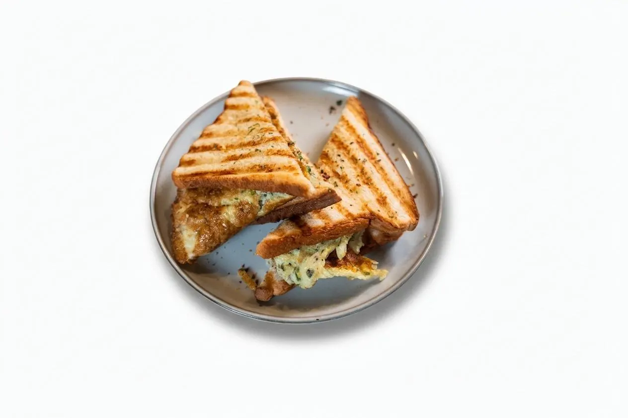 Aloo tikki Melt Sandwich at The Chai Hut