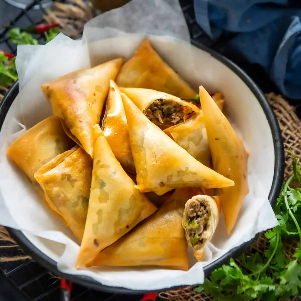 Spiced Chicken Samosa